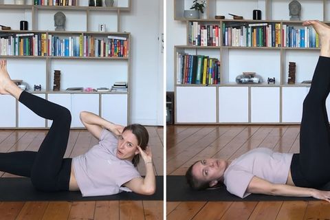 Fitness-Tipps fürs Home-Office: Bauch- und Rückenübungen.