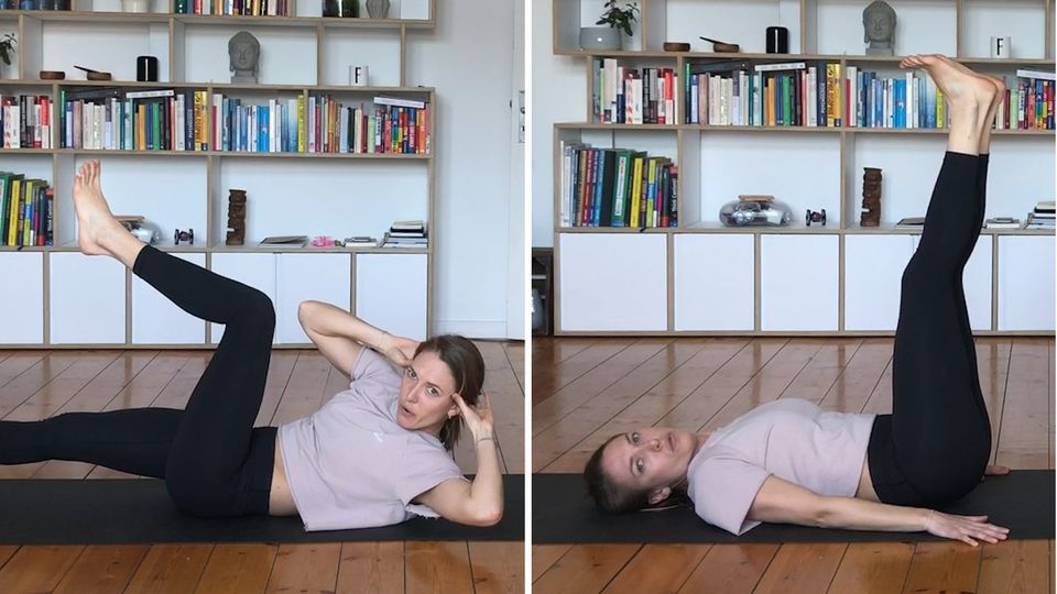 Fitness-Tipps fürs Home-Office: Bauch- und Rückenübungen.