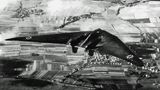 Die ältere Horten Ho V im Flug über Göttingen