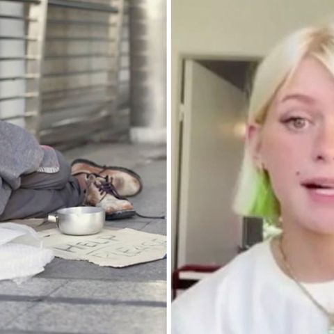 Collage: Obdachloser, Alli Neumann