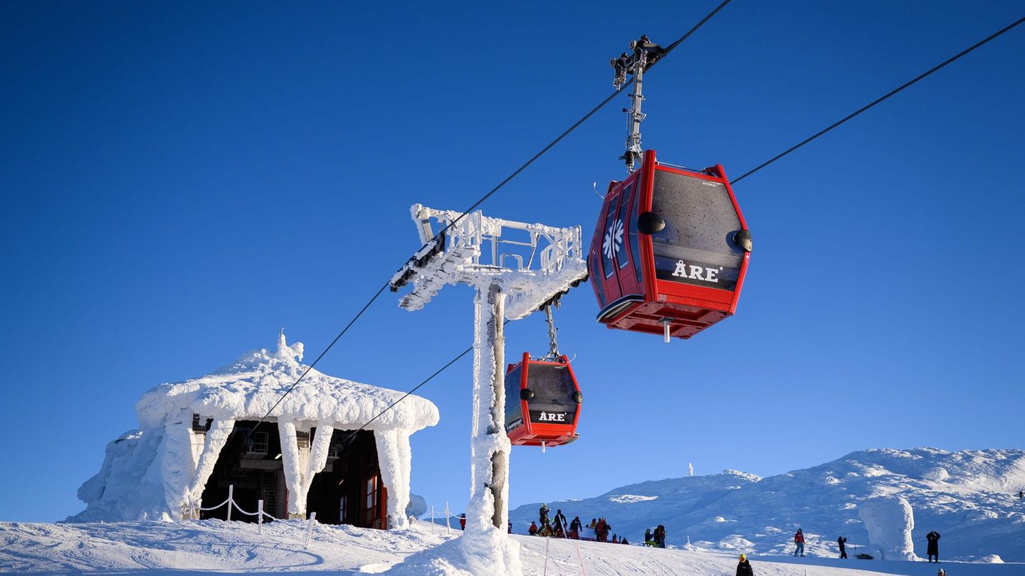 Seilbahngondeln in Åre
