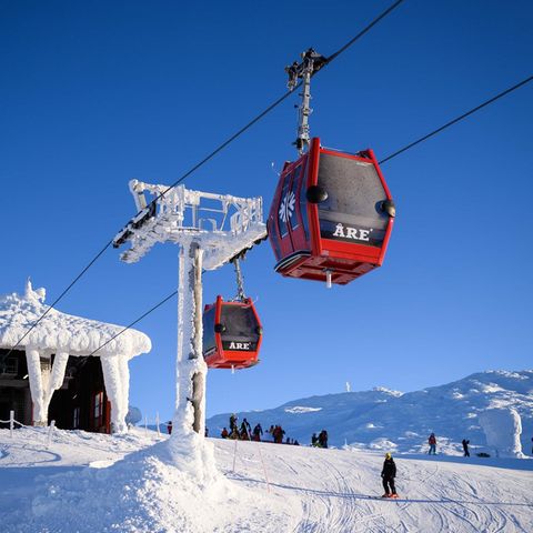 Seilbahngondeln in Åre