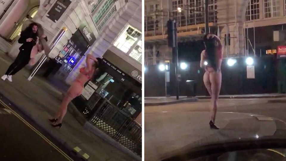 London: Eine Frau nutzt die Leere wegen der aktuellen Coronavirus-Lage für ein pikantes Fotoshooting London: Eine Frau nutzt die Leere wegen der aktuellen Coronavirus-Lage für ein pikantes Fotoshooting