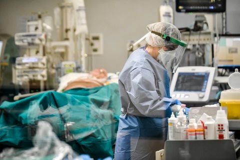 Coronavirus: Eine Intensivstation in Italien