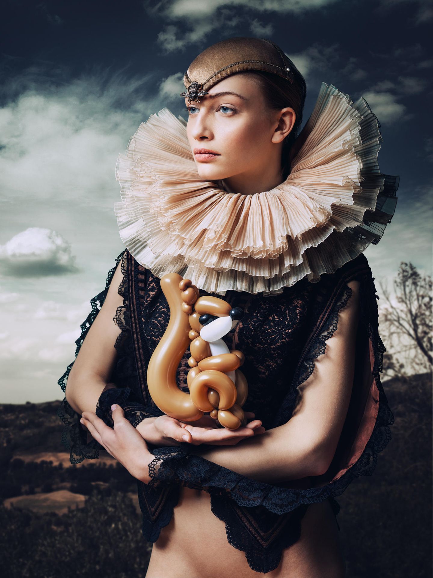 Kunst und Krise: „Lady with Squirrel" aus der Ausstellung „Apocalypse“ von Josef Fischnaller in der Galerie Friedmann-Hahn, Berlin