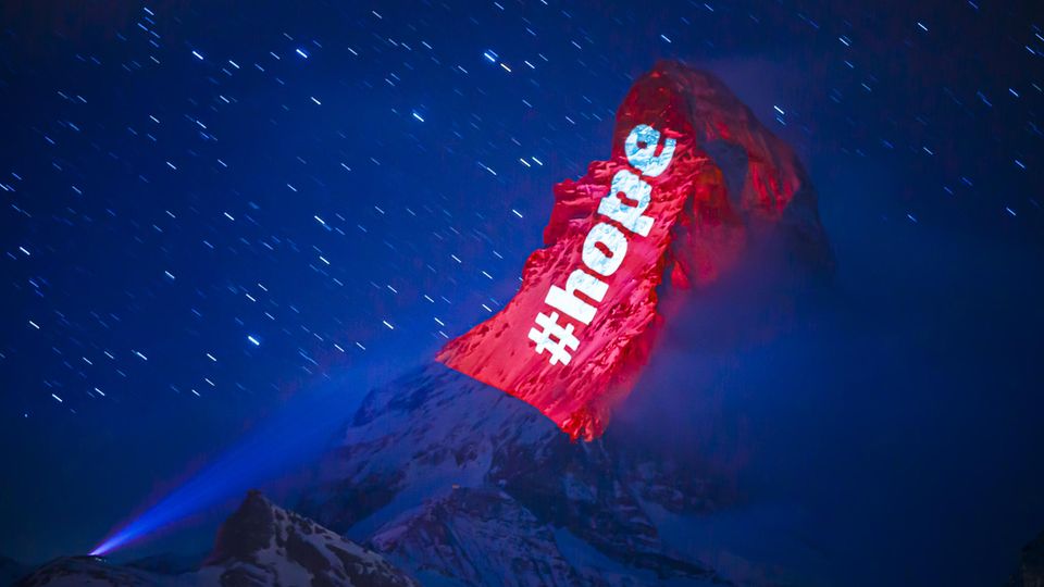 Hope - eine Message am Matterhorn von Gerry Hofstetter