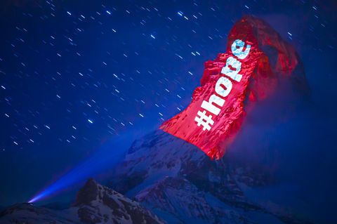 Hope - eine Message am Matterhorn von Gerry Hofstetter