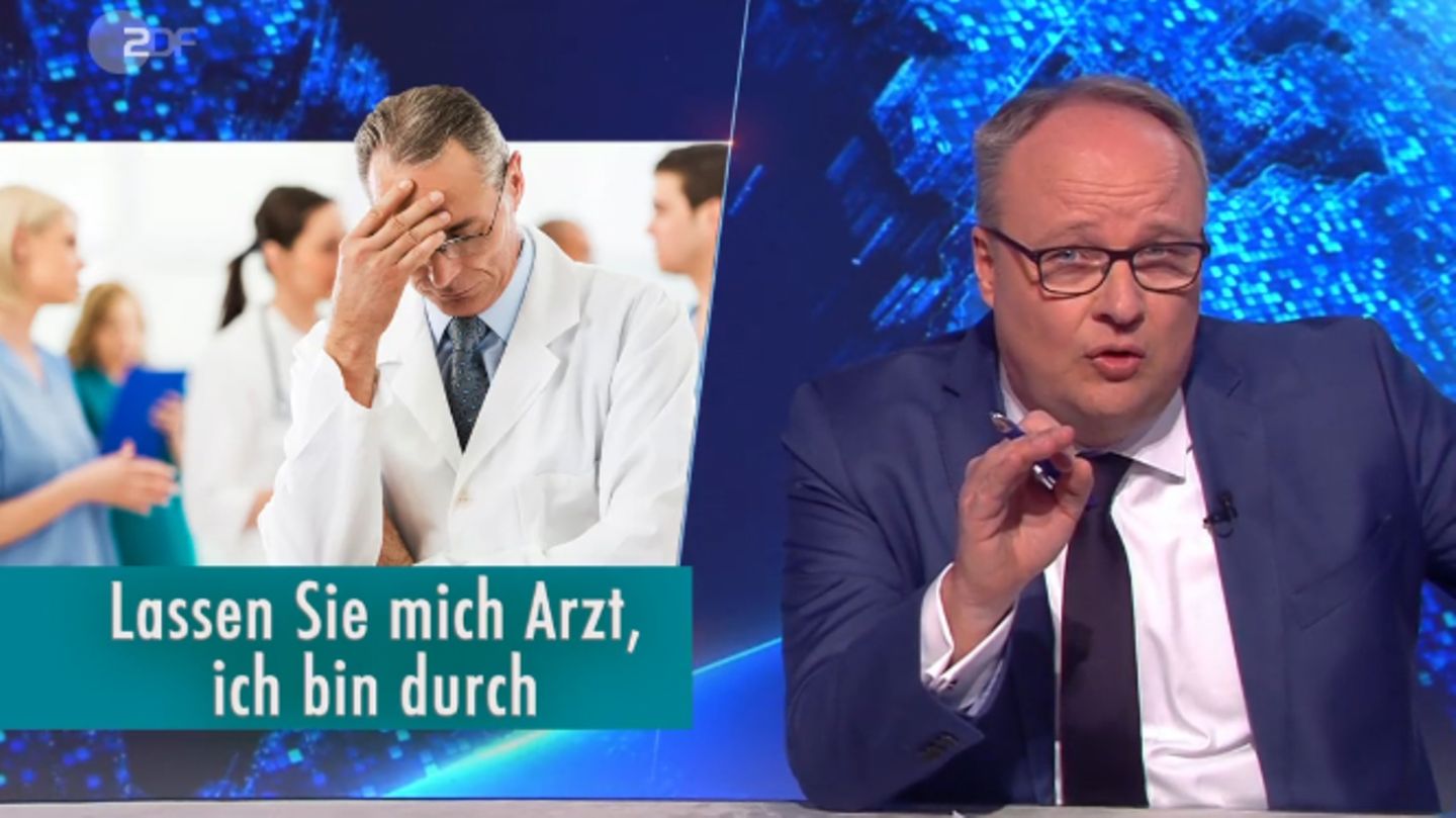 Oliver Welke kritisiert in der jüngsten Ausgabe der "heute show" die "auf Kante genähte" Austattung des deutschen Gesundheitssystems.