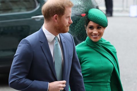 Prinz Harry und Meghan kommen am Commonwealth-Tag in Westminster Abbey an