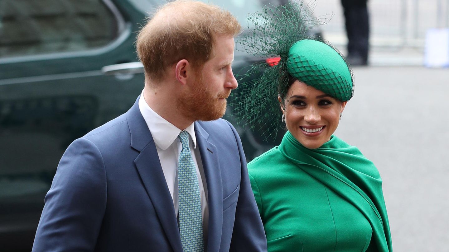 Prinz Harry und Meghan kommen am Commonwealth-Tag in Westminster Abbey an