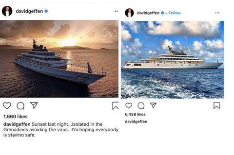 Edel-Quarantäne: Instagram-Fail: Milliardär schickt Corona-Gruß von seiner Luxusjacht