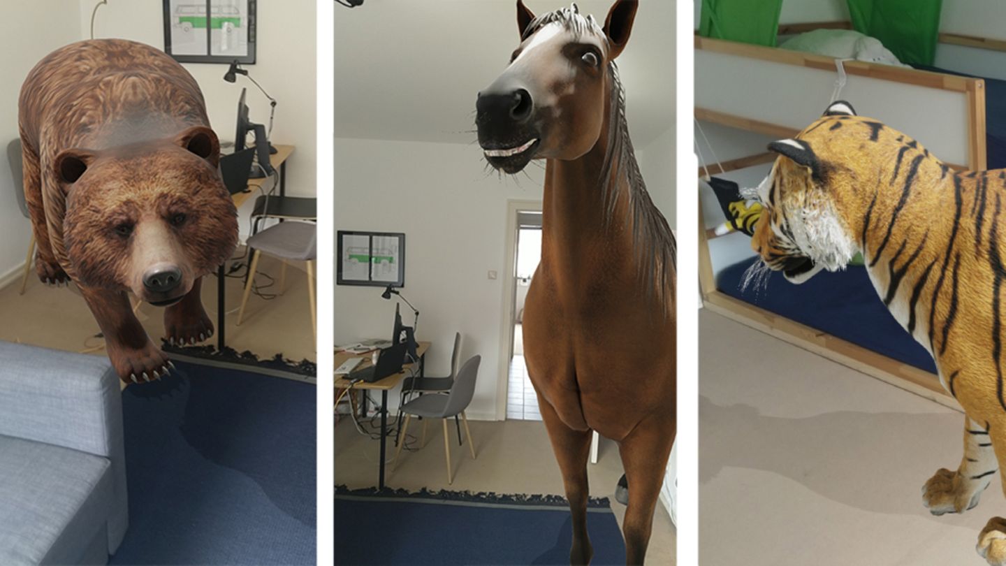 Google 3D-Tiere