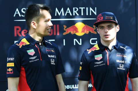 Alexander Albon und Max Verstappen