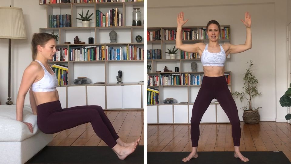 Fitnesstrainerin Freya Greskowiak zeigt einen Tabata-Work-out für die Arme und Schultern im Video.