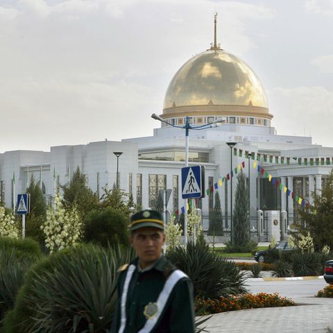 Der Palast des Präsidenten von Turkmenistan: Die turkmenische Regierung behauptet, keine Corona-Fälle in dem Land zu haben