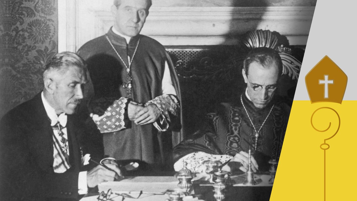 Papst Pius XII. unterzeichnet das Reichskonkordat Papst Pius XII. unterzeichnet das Reichskonkordat