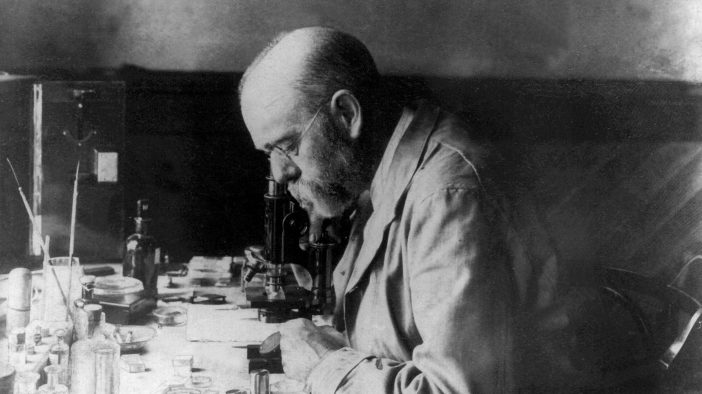 Robert Koch im Labor Robert Koch im Labor