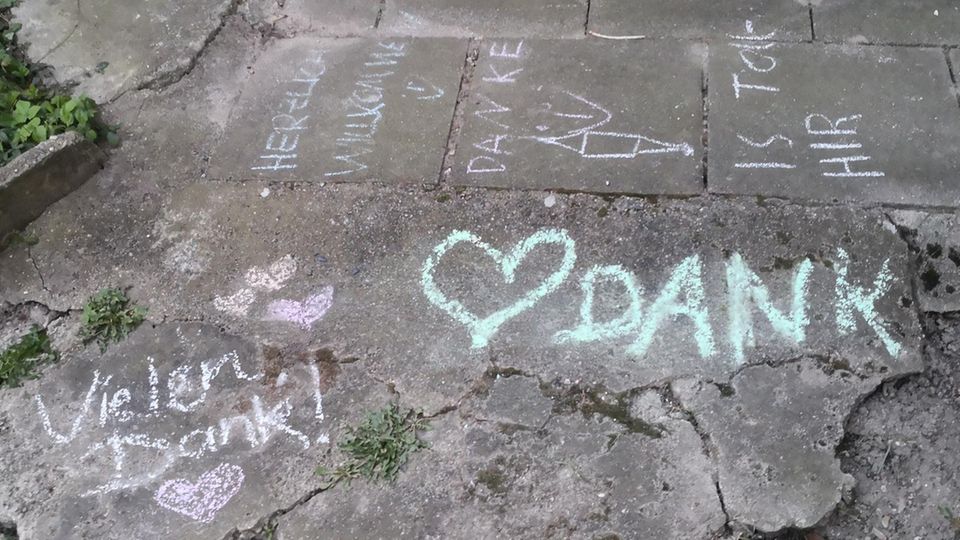 Danksagungen im Garten von Jan-Paul Danksagungen im Garten von Jan-Paul