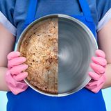 Mit Essig und Natron gegen Verbranntes im Kochtopf