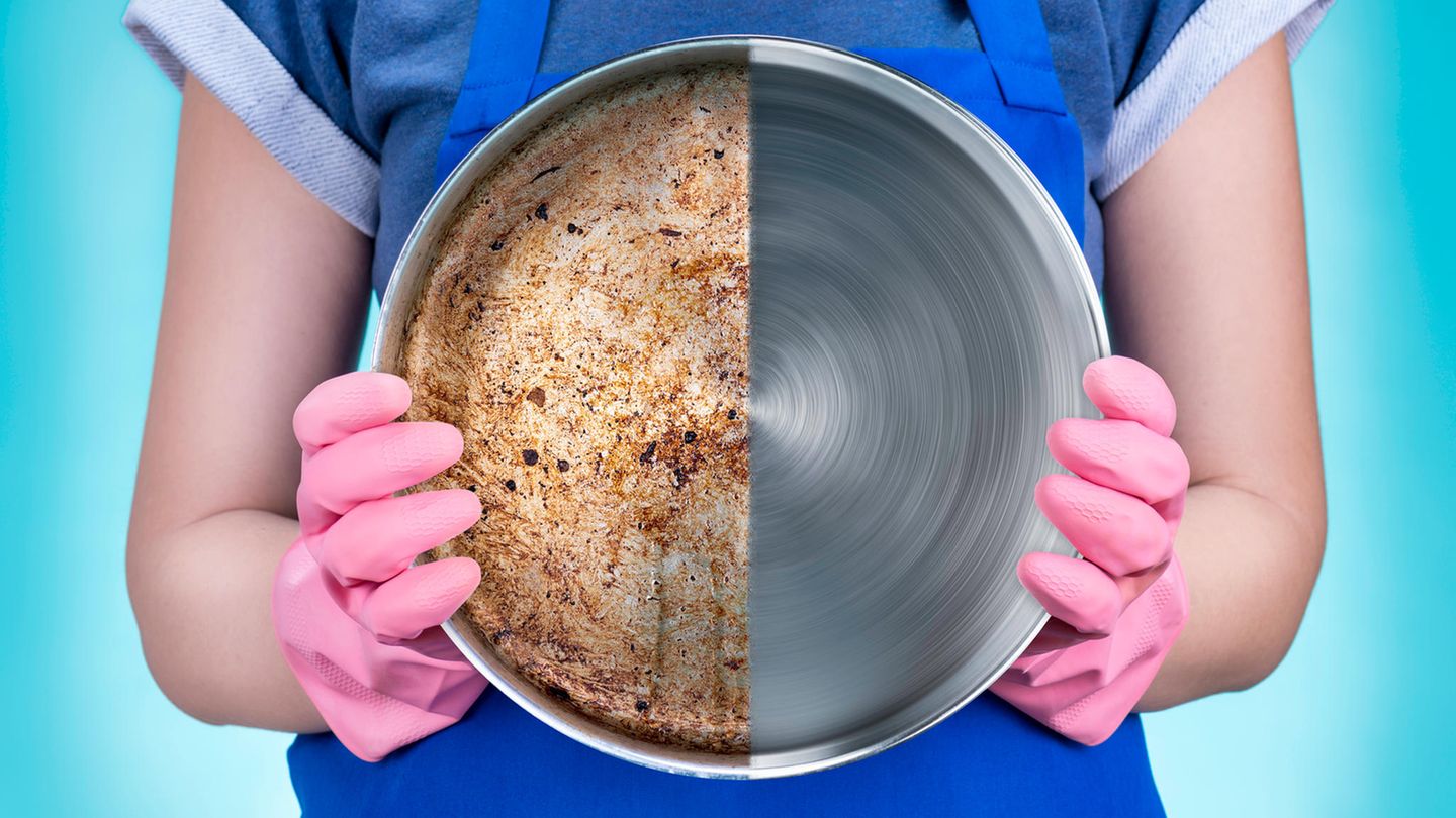 Mit Essig und Natron gegen Verbranntes im Kochtopf