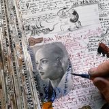 Eng beschriebene Tagebuch-Seiten