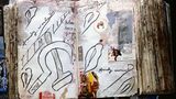 Andy Warhol schrieb quer über eine Tagebuch-Doppelseite