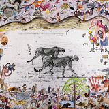 Zwei jagende Geparden