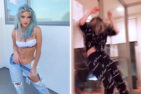 Lele Pons: Influencerin stürzt beim Tanzen durch eine Glastür