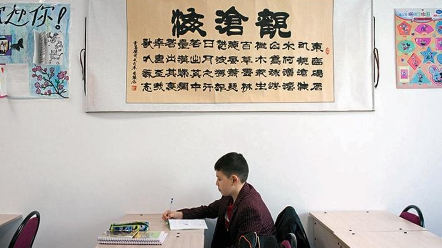 Chinesisch-Unterricht an einer Privatschule in Astana
