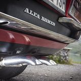 Der Doppelauspuff am Heck