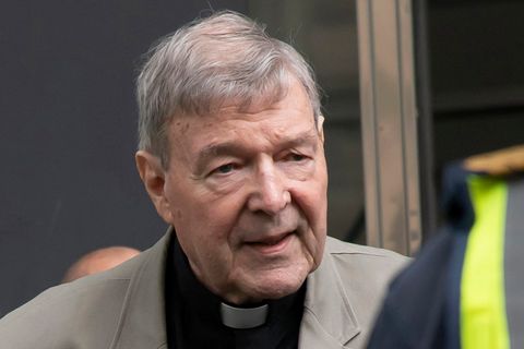 Australien, Melbourne: Kardinal George Pell kommt am County Court an