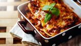 Lasagne in der Auflaufform