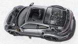 Der Röntgenblick zeigt den Aufbau des Porsche 911 Turbo S