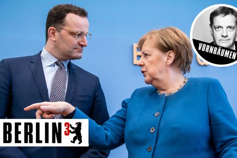 Bundesgesundheitsminister Jens Spahn (CDU) und Bundeskanzlerin Angela Merkel (CDU)