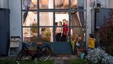 Greta Tanini und Cristoforo Lippi fotografiert in ihrem Zuhause