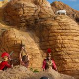 Im flachen Florida ist der Hügel Golgata aus Plastik. Mit dramatischer Musikuntermalung aus den Lautsprechern wird Jesus von Nazaret gefangen genommen, gefesselt und ausgepeitscht.