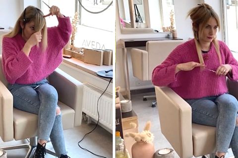 Friseurin Anna zeigt, wie einfach man sich selber die Haare schneiden kann
