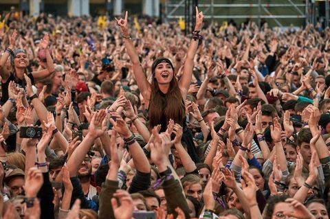 Abstand halten - auf einem Großfestival wie Rock am Ring undenkbar.