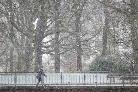 Bremen: Zum letzten Mal hat es hier am 30. März geschneit. Tief "Tanja" könnte neuen Schnee mitbringen.