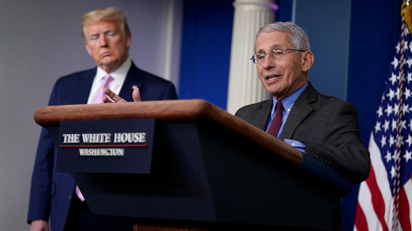 US-Präsident Donald Trump (l.) und der Virologe Anthony Fauci
