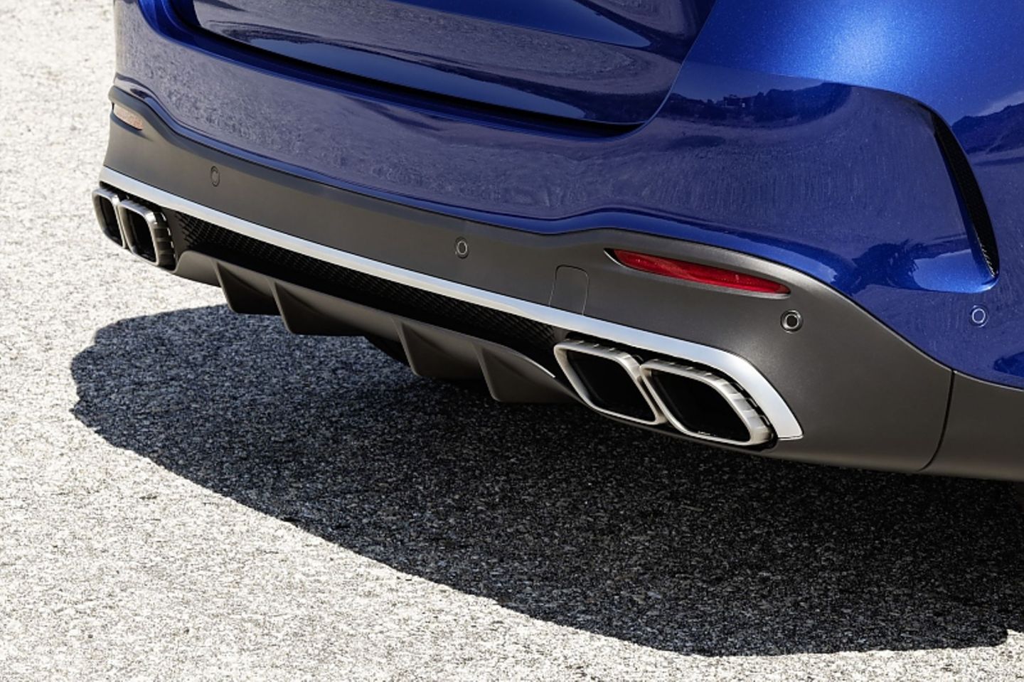 Vier Endrohre plus einen Diffusor ergeben den Mercedes AMG GLE 63 S