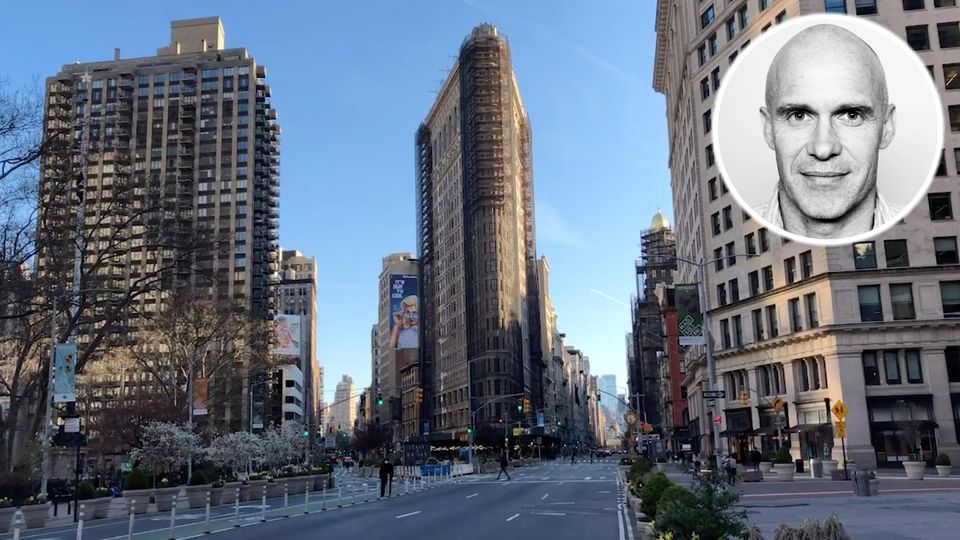 Die Straßen in New York sind fast komplett leer