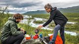 Das erste Lager wird aufgeschlagen