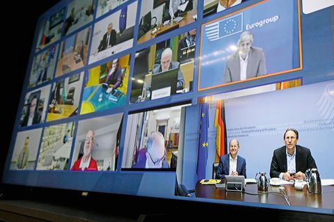 Videochat der Finanzmister