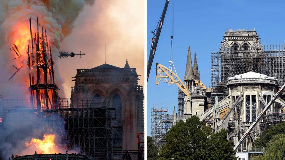 Die Notre-Dame ein Jahr nach dem Brand: Wie weit ist der Wiederaufbau?