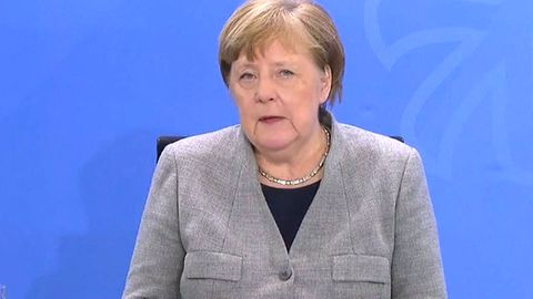 Sehen Sie hier Merkels Statement zur Corona-Krise
