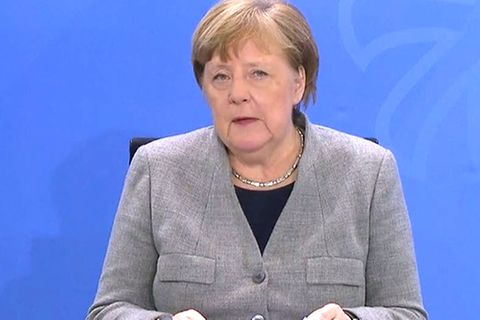 Sehen Sie hier Merkels Statement zur Corona-Krise