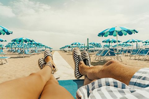 Am Strand von Rimini