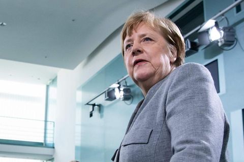 Angela Merkel bei Corona-Pressekonferenz in Berlin