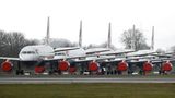 Kleinere Jets hat British Airways in Flughäfen Glasgow (Foto), Cardiff , Bournemouth geparkt. Ein Teil der nicht mehr benötigten Airbus A380 wurden zum Provinzflughafen Châteauroux im Zentrum Frankreichs geflogen.